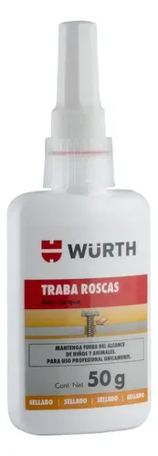 Traba Roscas Torque Alto 50g Wurth Rojo