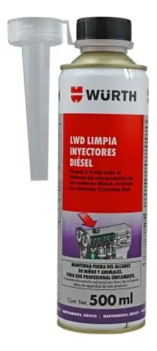 Wurth Limpia Inyectores Diesel Lwd 500 Ml